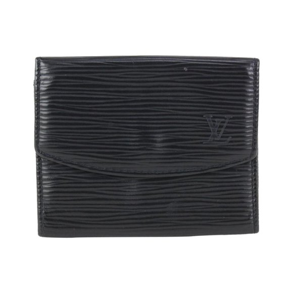 Louis Vuitton Black Epi Leather Noir Coin Purse